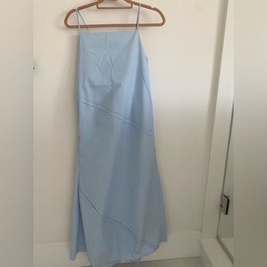 COS strappy maxi dress in light blue